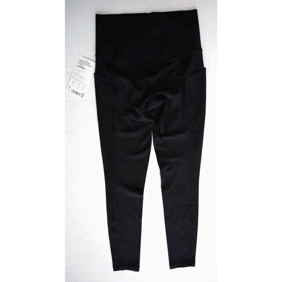 ATHLETA Women Sz XS Black Salutation Stash Pocket High Rise Tight Leggings - Picture 2 of 6